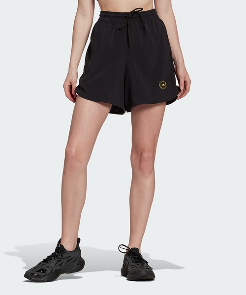 adidas by Stella McCartney（アディダスバイステラマッカートニー）の「【adidas by Stella McCartney】 TruePurpose トレーニングショーツ（レディース）（その他パンツ・レディース・ブラック/グリーン・MEDIUM/SMALL/X-LARGE/LARGE）」の2枚目の写真