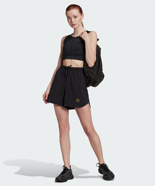 adidas by Stella McCartney（アディダスバイステラマッカートニー）の「【adidas by Stella McCartney】 TruePurpose トレーニングショーツ（レディース）（その他パンツ・レディース・ブラック/グリーン・MEDIUM/SMALL/X-LARGE/LARGE）」の7枚目の写真