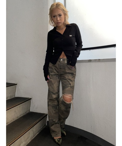 EGOIST(エゴイスト)の「EGストレートカモフラパンツ(その他パンツ・レディース・マルチ・SS/S/M)」の11枚目の写真