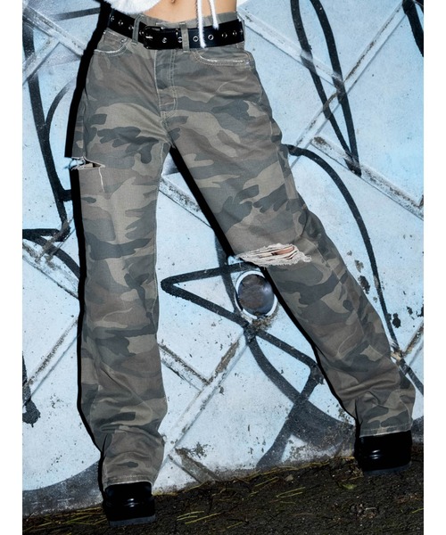 EGOIST(エゴイスト)の「EGストレートカモフラパンツ(その他パンツ・レディース・マルチ・SS/S/M)」の4枚目の写真