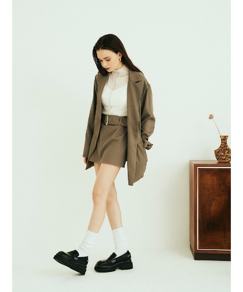 ENVYM（アンビー）の「ローウエストミニＳＫ（スカート・レディース・ブラック/グレー/ストライプ・S/M）」の19枚目の写真