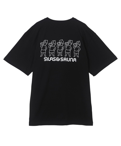 SILAS（サイラス）の「S/S SAUNA PRINT TEE AFTER THE SAUNA　サイラスサウナプリントTシャツアフターサウナ（Tシャツ/カットソー・メンズ・ホワイト/ブラック/ライトブルー・X-LARGE/MEDIUM/LARGE）」の6枚目の写真