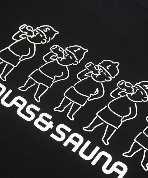 SILAS（サイラス）の「S/S SAUNA PRINT TEE AFTER THE SAUNA　サイラスサウナプリントTシャツアフターサウナ（Tシャツ/カットソー・メンズ・ホワイト/ブラック/ライトブルー・X-LARGE/MEDIUM/LARGE）」の8枚目の写真