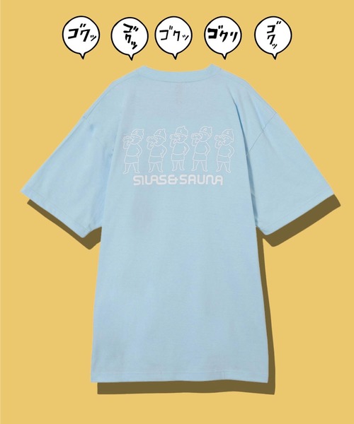 SILAS（サイラス）の「S/S SAUNA PRINT TEE AFTER THE SAUNA　サイラスサウナプリントTシャツアフターサウナ（Tシャツ/カットソー・メンズ・ホワイト/ブラック/ライトブルー・X-LARGE/MEDIUM/LARGE）」の14枚目の写真