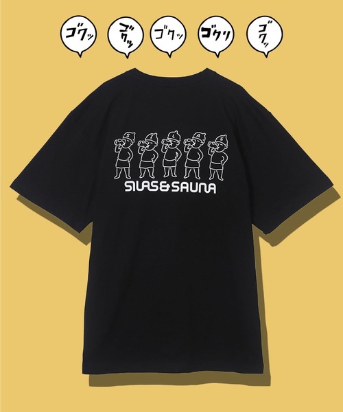 SILAS（サイラス）の「S/S SAUNA PRINT TEE AFTER THE SAUNA　サイラスサウナプリントTシャツアフターサウナ（Tシャツ/カットソー・メンズ・ホワイト/ブラック/ライトブルー・X-LARGE/MEDIUM/LARGE）」の15枚目の写真