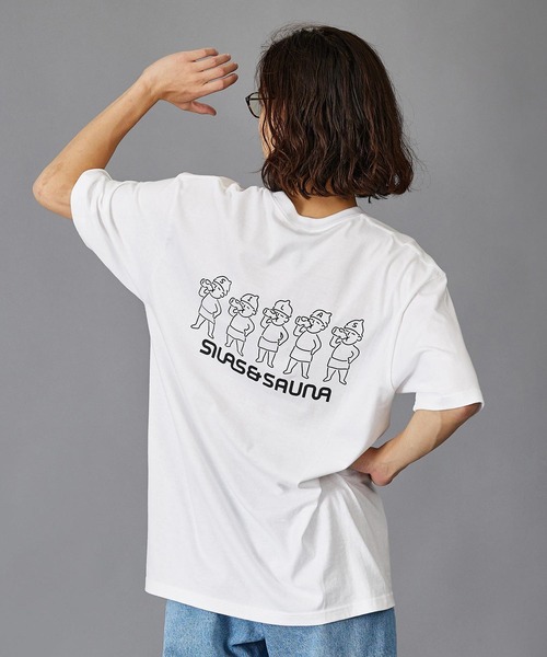 SILAS（サイラス）の「S/S SAUNA PRINT TEE AFTER THE SAUNA　サイラスサウナプリントTシャツアフターサウナ（Tシャツ/カットソー・メンズ・ホワイト/ブラック/ライトブルー・X-LARGE/MEDIUM/LARGE）」の22枚目の写真