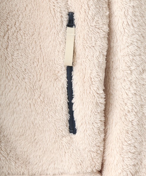 Dickies（ディッキーズ）の「Dickies/ディッキーズ オーバーサイズ シャギーボアジャケット レディース メンズ ブルゾン/ボアフリースジャケット（ブルゾン・メンズ・チャコール/ベージュ/ブラック/オフホワイト・M/L/XL）」の13枚目の写真