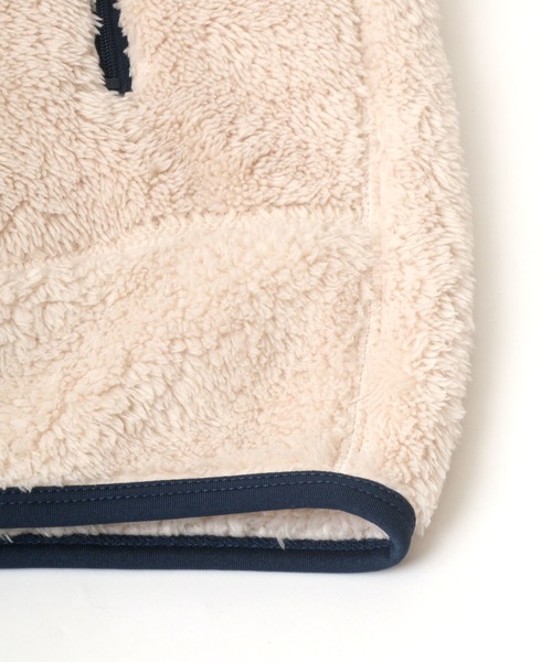 Dickies（ディッキーズ）の「Dickies/ディッキーズ オーバーサイズ シャギーボアジャケット レディース メンズ ブルゾン/ボアフリースジャケット（ブルゾン・メンズ・チャコール/ベージュ/ブラック/オフホワイト・M/L/XL）」の16枚目の写真