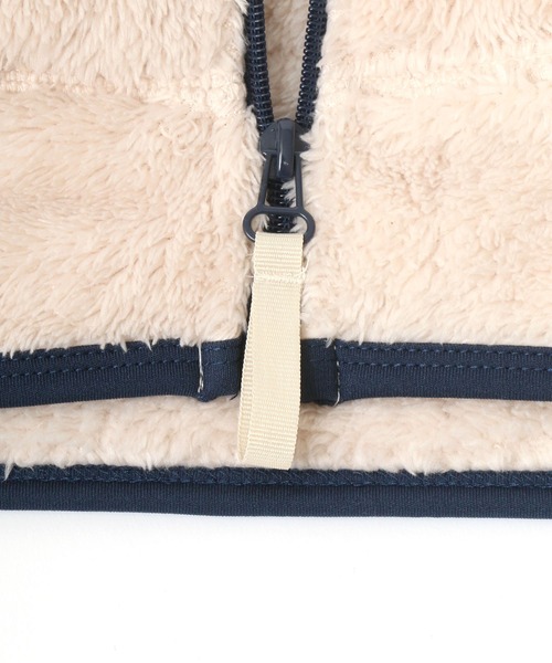 Dickies（ディッキーズ）の「Dickies/ディッキーズ オーバーサイズ シャギーボアジャケット レディース メンズ ブルゾン/ボアフリースジャケット（ブルゾン・メンズ・チャコール/ベージュ/ブラック/オフホワイト・M/L/XL）」の17枚目の写真