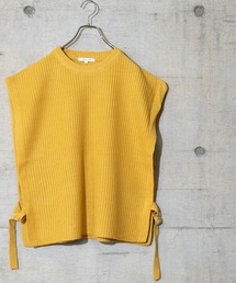【13】ルーズシルエット サイドセパレートリング ニットベスト