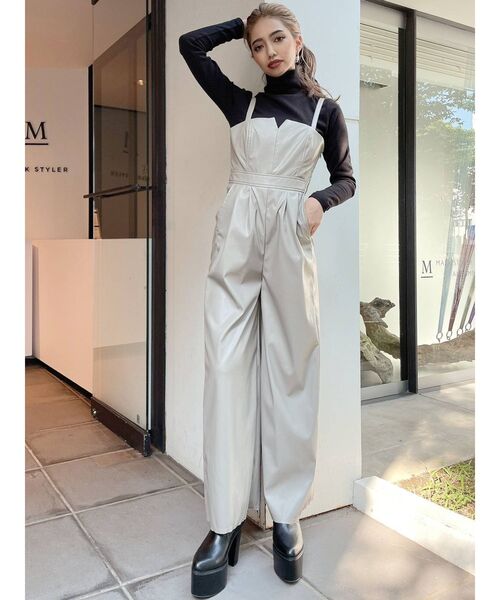 GYDA（ジェイダ）の「タートルネック リブニットトップス（ニット/セーター・レディース・オフホワイト/チャコールグレー/ブラック・FREE）」の7枚目の写真