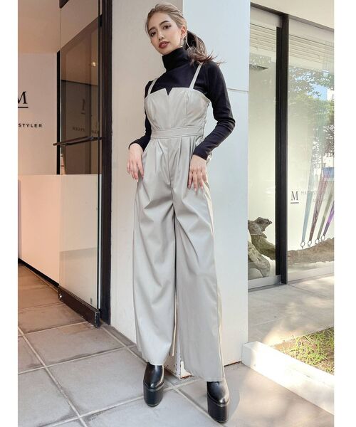 GYDA（ジェイダ）の「タートルネック リブニットトップス（ニット/セーター・レディース・オフホワイト/チャコールグレー/ブラック・FREE）」の9枚目の写真