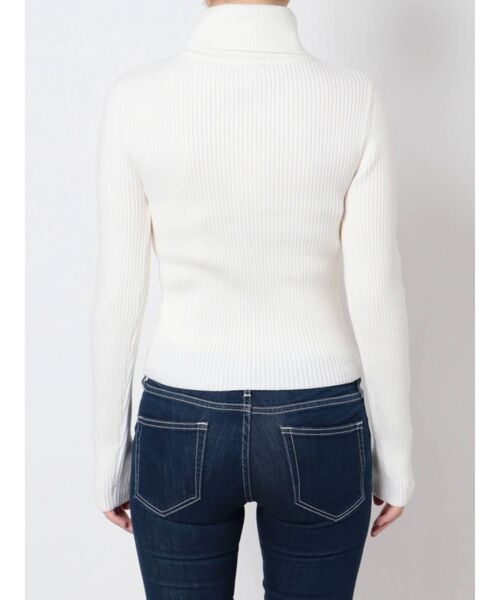 GYDA（ジェイダ）の「タートルネック リブニットトップス（ニット/セーター・レディース・オフホワイト/チャコールグレー/ブラック・FREE）」の19枚目の写真