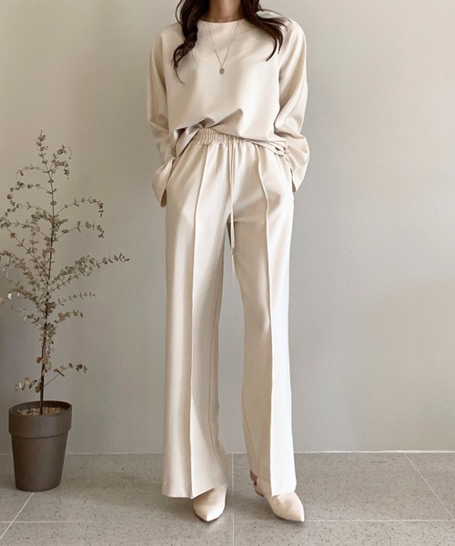 Dita Muaj.（ディータムアージュ）の「センタープレスワイドパンツ（スラックス・レディース・ブラック/アイボリー・S/M）」の3枚目の写真