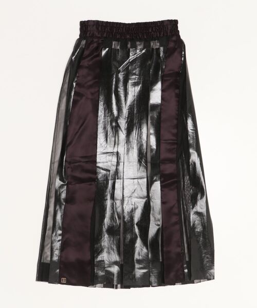 NAKAGAMI(ナカガミ)の「NAKAGAMI(ナカガミ) rubber print skirt/スカート/N03REG0001A(スカート・レディース・ブラック・1)」の2枚目の写真