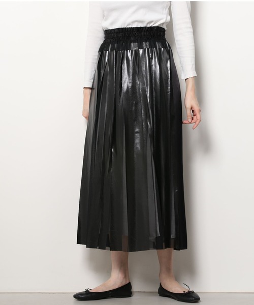 NAKAGAMI(ナカガミ)の「NAKAGAMI(ナカガミ) rubber print skirt/スカート/N03REG0001A(スカート・レディース・ブラック・1)」の13枚目の写真