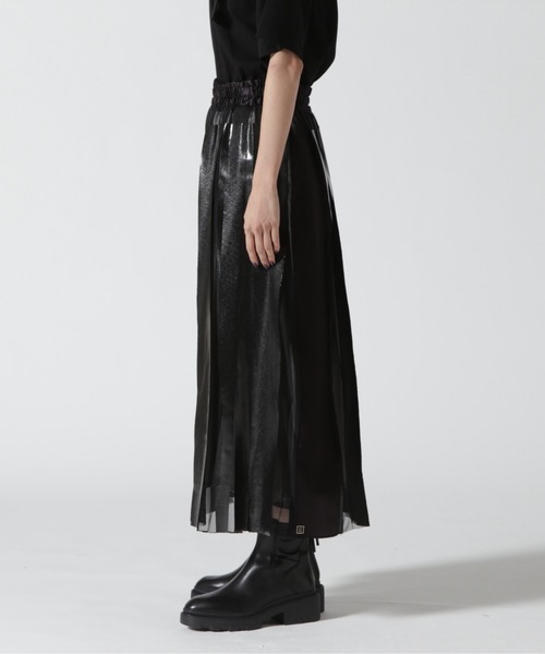 NAKAGAMI(ナカガミ)の「NAKAGAMI(ナカガミ) rubber print skirt/スカート/N03REG0001A(スカート・レディース・ブラック・1)」の6枚目の写真