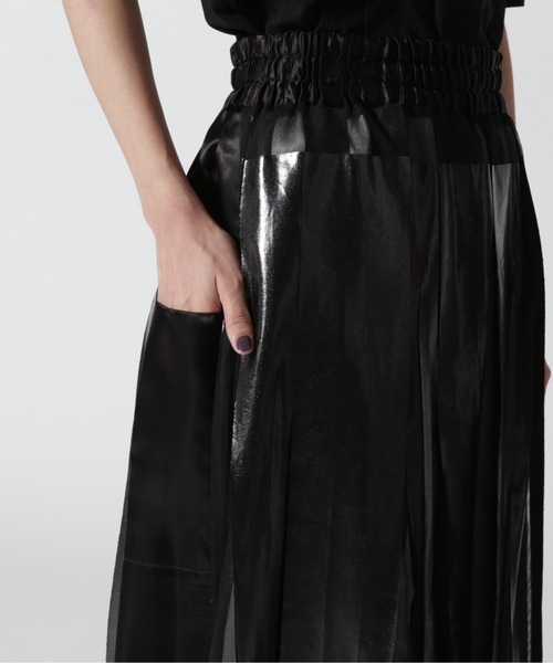 NAKAGAMI(ナカガミ)の「NAKAGAMI(ナカガミ) rubber print skirt/スカート/N03REG0001A(スカート・レディース・ブラック・1)」の11枚目の写真