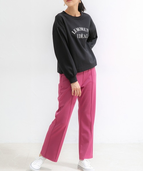 Honeys（ハニーズ）の「ストレートパンツ（その他パンツ・レディース・ライトベージュ/イエロー×グリーン/パープル/ピンク/グリーン/ブラック/モカ・SS/LL/L/S/M）」の13枚目の写真