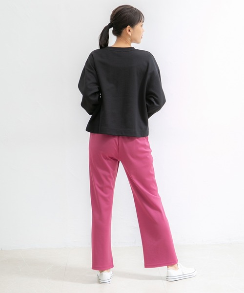 Honeys（ハニーズ）の「ストレートパンツ（その他パンツ・レディース・ライトベージュ/イエロー×グリーン/パープル/ピンク/グリーン/ブラック/モカ・SS/LL/L/S/M）」の15枚目の写真