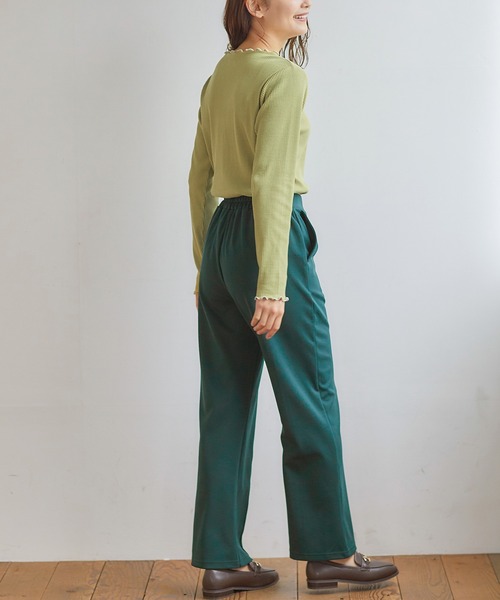 Honeys（ハニーズ）の「ストレートパンツ（その他パンツ・レディース・ライトベージュ/イエロー×グリーン/パープル/ピンク/グリーン/ブラック/モカ・SS/LL/L/S/M）」の20枚目の写真
