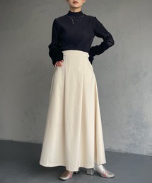 【&g’aime】タックフレアスカート