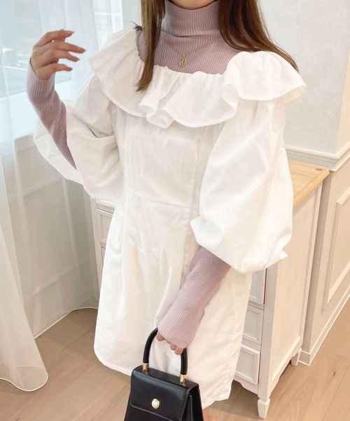 apres jour（アプレジュール）の「リブニットインナー【ZOZOTOWN限定アイテム】（ニット/セーター・レディース・ブラック/ピンクベージュ/アイボリー/モカ/ネイビー・X-LARGE/フリー）」の10枚目の写真