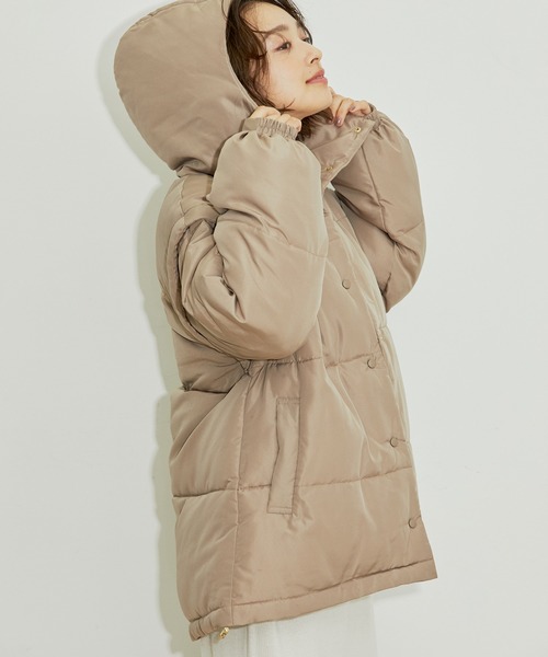 THE TOE ベージュ ダウンジャケット フード付き 2026年最新】THETOE