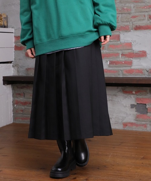 Honeys(ハニーズ)の「ロングプリーツスカート(スカート・レディース・レッド系その他/グリーン/ネイビー系/ブラック・L/M/S)」の17枚目の写真