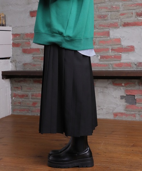 Honeys(ハニーズ)の「ロングプリーツスカート(スカート・レディース・レッド系その他/グリーン/ネイビー系/ブラック・L/M/S)」の8枚目の写真