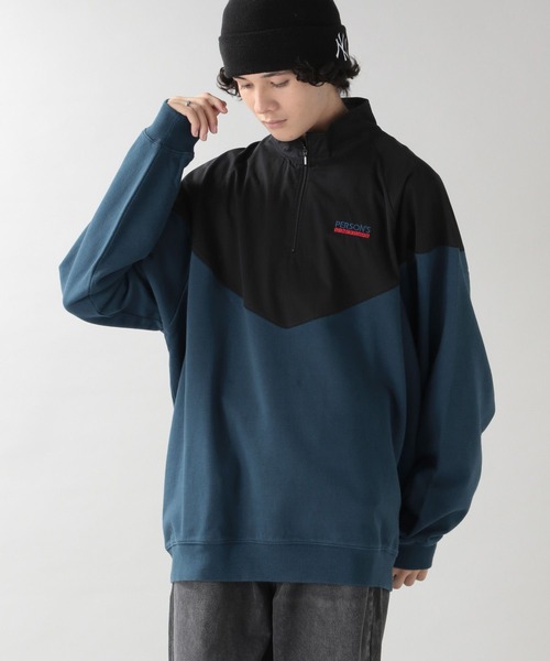 PERSON'S（パーソンズ）の「【PERSON'S】裏毛スウェットハーフジップ（スウェット・メンズ・その他4/ブルー系その他/グレー系その他・LARGE/MEDIUM）」の4枚目の写真