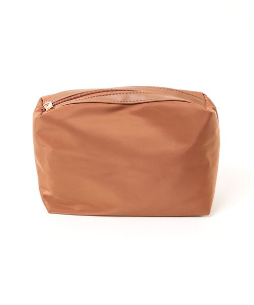 COOCO（クーコ）の「【COOCO】ポーチ付きエコボアメッシュ２WAYトートバッグ(826422)（トートバッグ・レディース・グレー/ホワイト/ブラウン・ALL）」の10枚目の写真