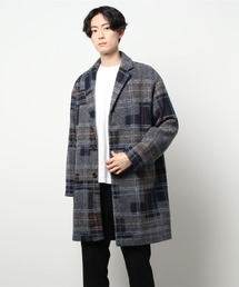 CUSTOM CULTURE | 【CUSTOM CULTURE】 チェックジャガード スライバーコート(チェスターコート)