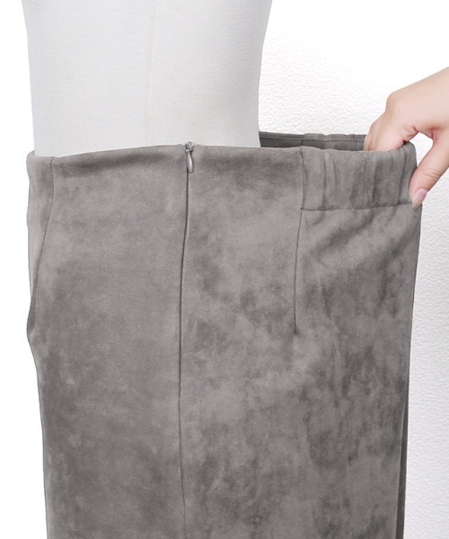 Pierrot（ピエロ）の「カットスエードラップスカート（スカート・レディース・アイボリー/ライトグレー/ブラウン系その他/グリーン系その他/モカ/ベージュ/アッシュ/パープル系その他/グレー・M/L）」の16枚目の写真