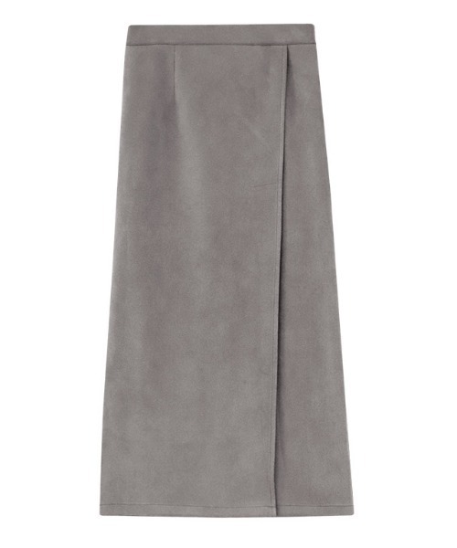 Pierrot（ピエロ）の「カットスエードラップスカート（スカート・レディース・アイボリー/ライトグレー/ブラウン系その他/グリーン系その他/モカ/ベージュ/アッシュ/パープル系その他/グレー・M/L）」の12枚目の写真