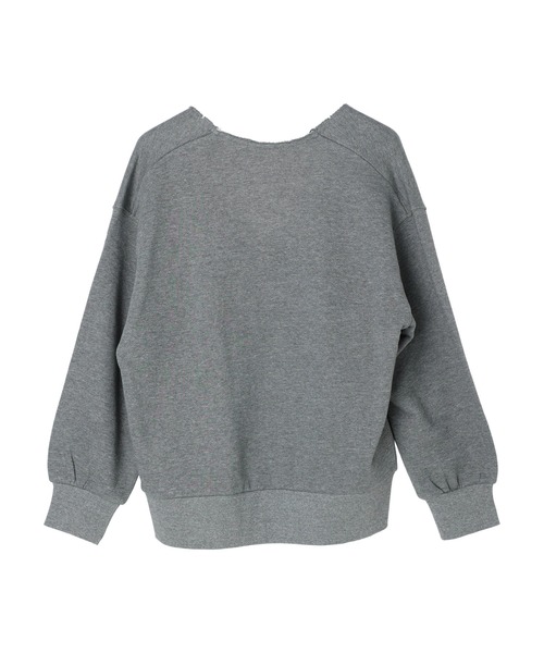 AMERICAN HOLIC(アメリカンホリック)の「深Vネック裏毛プルオーバー2(スウェット・レディース・杢グレー・L/M)」の11枚目の写真