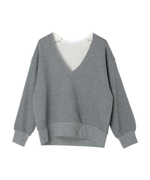 AMERICAN HOLIC(アメリカンホリック)の「深Vネック裏毛プルオーバー2(スウェット・レディース・杢グレー・L/M)」の17枚目の写真