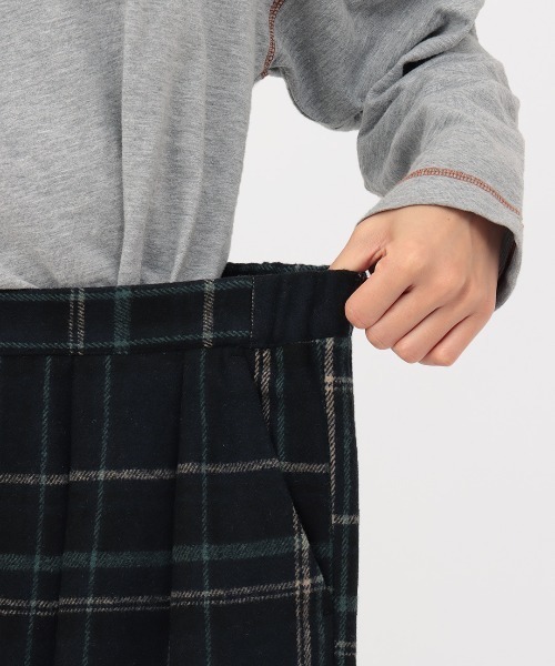 チチカカ（チチカカ）の「ワイドタックチェックパンツ（その他パンツ・レディース・ネイビー/ベージュ/カーキ・FREE）」の17枚目の写真