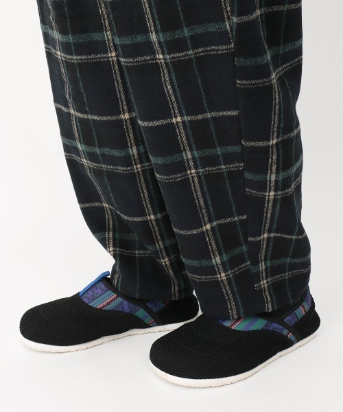 チチカカ（チチカカ）の「ワイドタックチェックパンツ（その他パンツ・レディース・ネイビー/ベージュ/カーキ・FREE）」の19枚目の写真