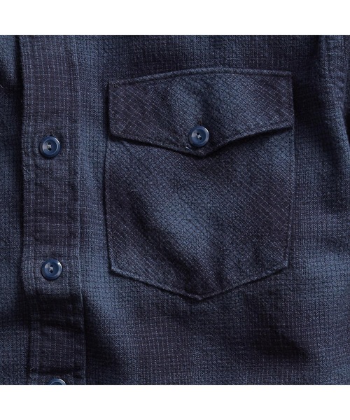 RRL（ダブル アール エル）の「プラッド ブラッシュド ワークシャツ 