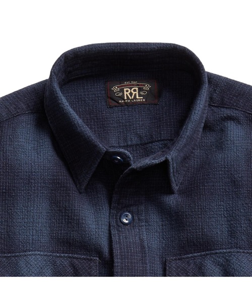 RRL（ダブル アール エル）の「プラッド ブラッシュド ワークシャツ 