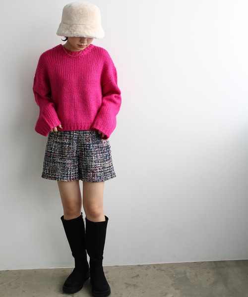 GeeRA（ジーラ）の「ツイードショートパンツ（その他パンツ・レディース・マルチ/ブラック・MEDIUM）」の13枚目の写真