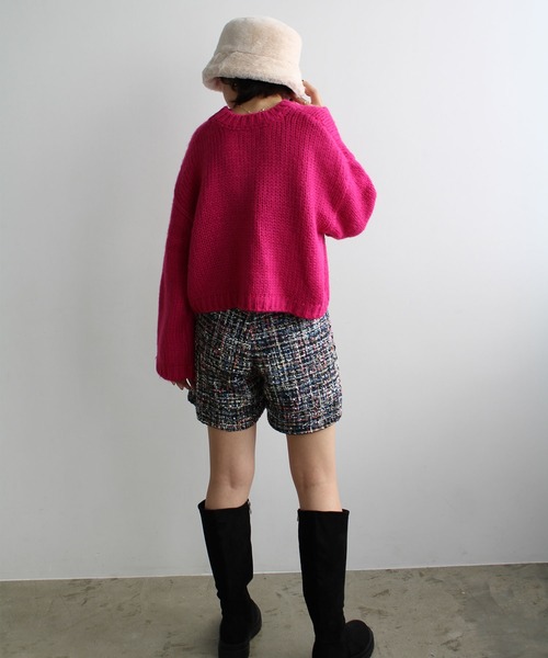 GeeRA（ジーラ）の「ツイードショートパンツ（その他パンツ・レディース・マルチ/ブラック・MEDIUM）」の16枚目の写真