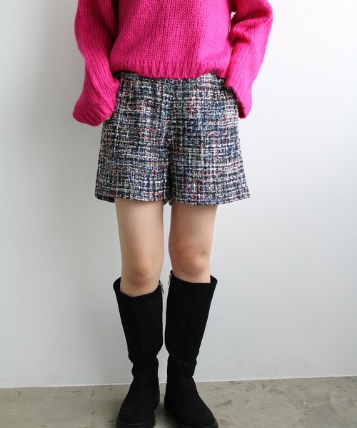 GeeRA（ジーラ）の「ツイードショートパンツ（その他パンツ・レディース・マルチ/ブラック・MEDIUM）」の18枚目の写真