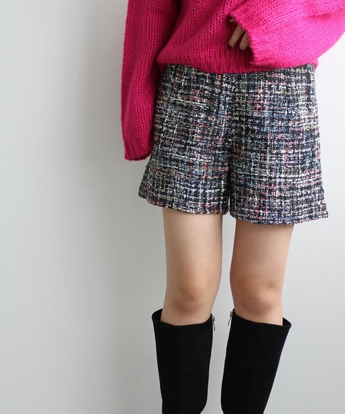 GeeRA（ジーラ）の「ツイードショートパンツ（その他パンツ・レディース・マルチ/ブラック・MEDIUM）」の19枚目の写真