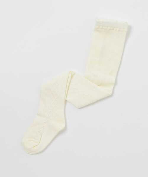 URBAN RESEARCH DOORS(アーバンリサーチドアーズ)の「パターンメッシュタイツ(KIDS)(タイツ/ストッキング・キッズ・グレー/オフホワイト・105/120/135)」の8枚目の写真