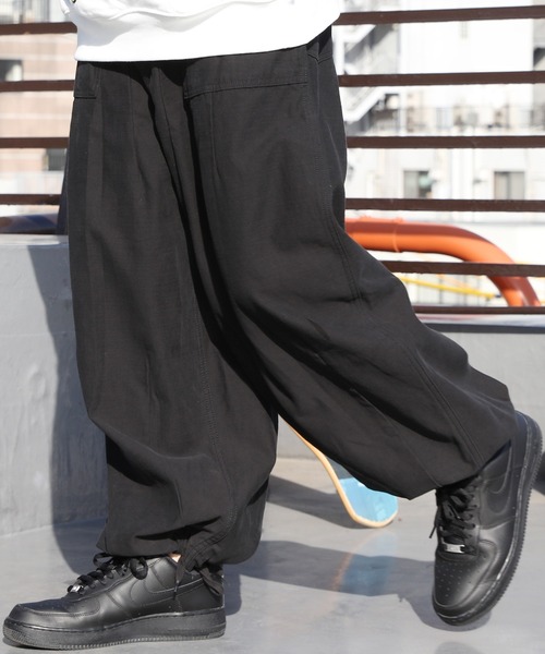 8(eight)(エイト)の「ワイドスノーパンツ(カーゴパンツ・メンズ・オリーブ/ブラック/ホワイト・MEDIUM/LARGE)」の3枚目の写真
