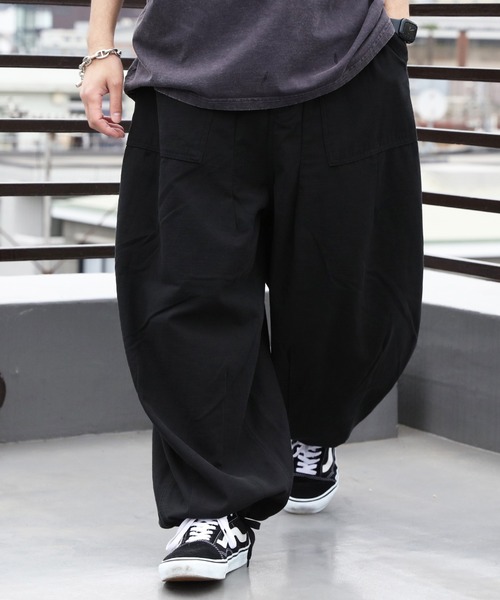 8(eight)(エイト)の「ワイドスノーパンツ(カーゴパンツ・メンズ・オリーブ/ブラック/ホワイト・MEDIUM/LARGE)」の20枚目の写真