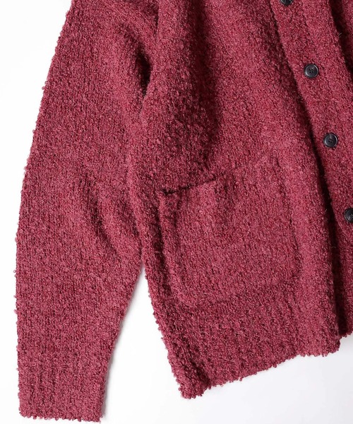 NUMBER (N)INE(ナンバーナイン)の「NUMBER (N)INE/ナンバーナイン ALPACA BORDER KNIT BIG CARDIGAN/ウールアルパカ混 ブークレーニット ワイドボーダー/ソリッド オーバーサイズカーディガン(カーディガン/ボレロ・メンズ・ブラック/グレー系その他/グレー/イエロー/レッド系その他/バーガンディー・2/3/4)」の19枚目の写真