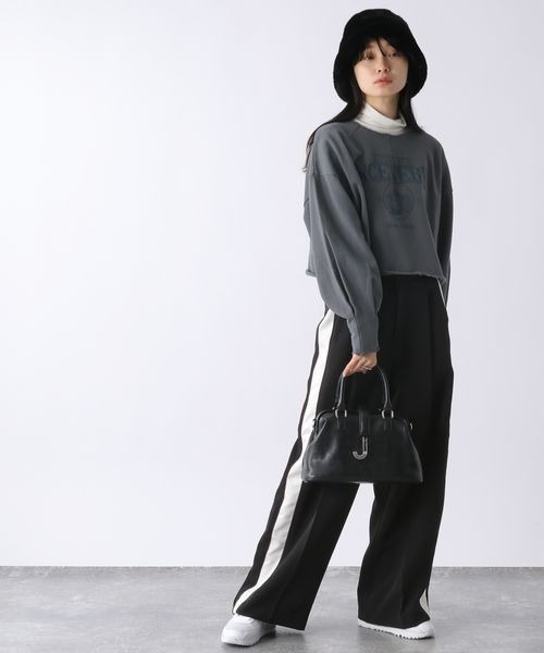 JEANASIS（ジーナシス）の「ハイショクラインワイドパンツ/174597（その他パンツ・レディース・ブラック/ブルー・FREE）」の3枚目の写真